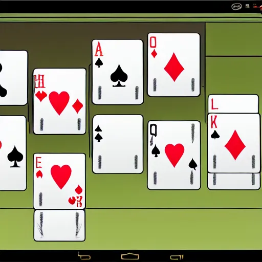 Image similar to win 3. 1 computer screenshot of solitaire win