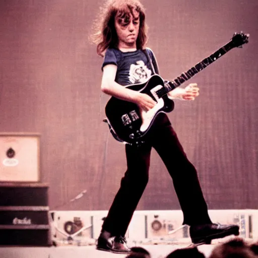 Prompt: Dave !dream Angus Young in stage