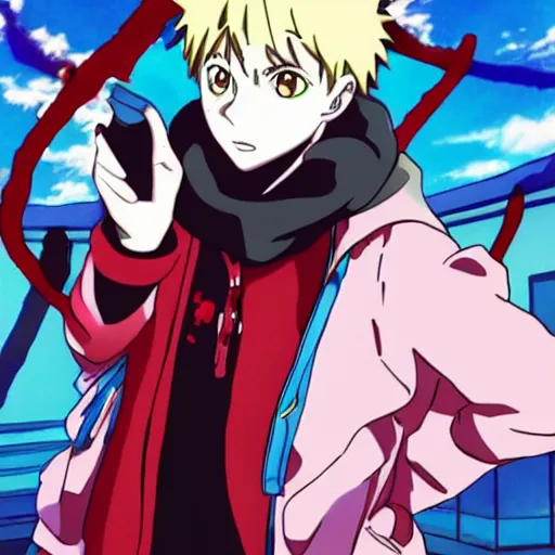 Prompt: jesse pinkman anime