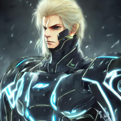 Prompt: portrait of monsoon from metal gear rising, anime fantasy illustration by tomoyuki yamasaki, kyoto studio, madhouse, ufotable, trending on artstation