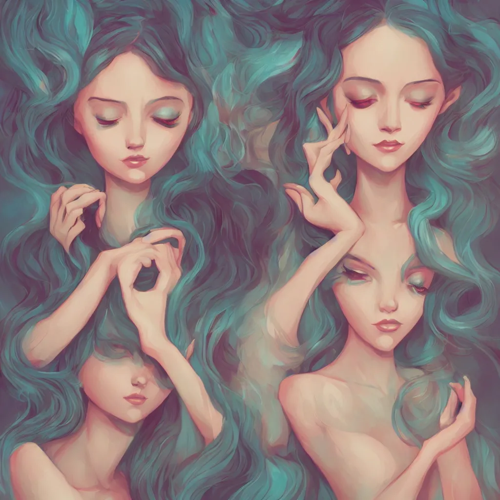 Image similar to beautiful feminine illustrations by lois van baarle