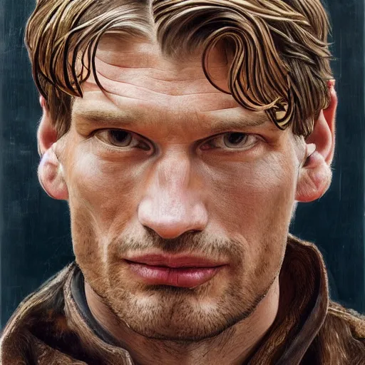 Prompt: high quality high detail painting by lucian freud, hd, jaime lannister