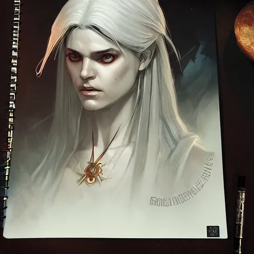 Image similar to slavic demon godling, the witcher, ultra detailed artwork by greg rutkowski, artgerm, intricate details