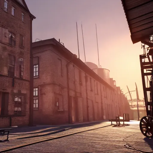 Prompt: factories of the industrial revolution in europe, highly detailed, photorealistic shot, bright studio setting, studio lighting, crisp quality and light reflections, unreal engine 5 quality render