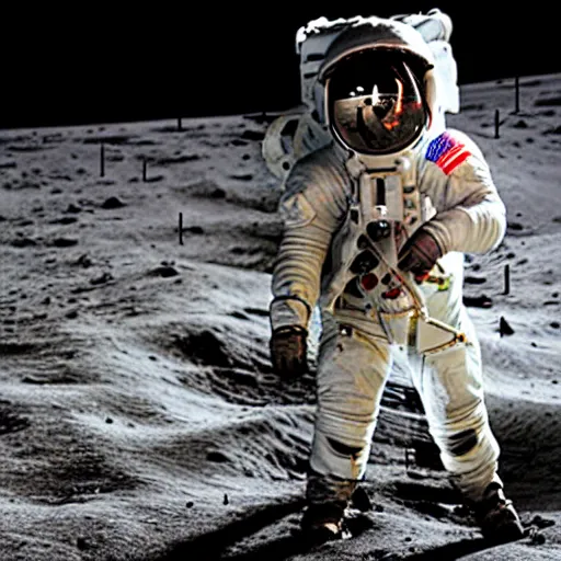 Prompt: an astronaut riding a horse on the moon, photorealistic