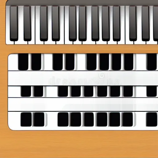 Image similar to Piano keyboard sticker illustration