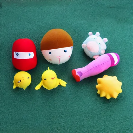 Prompt: cute fantasy baby toys