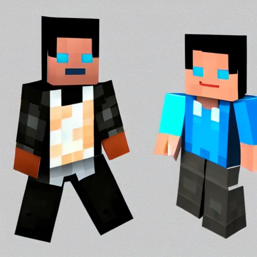 Image similar to Tom Cruise as a Minecraft character