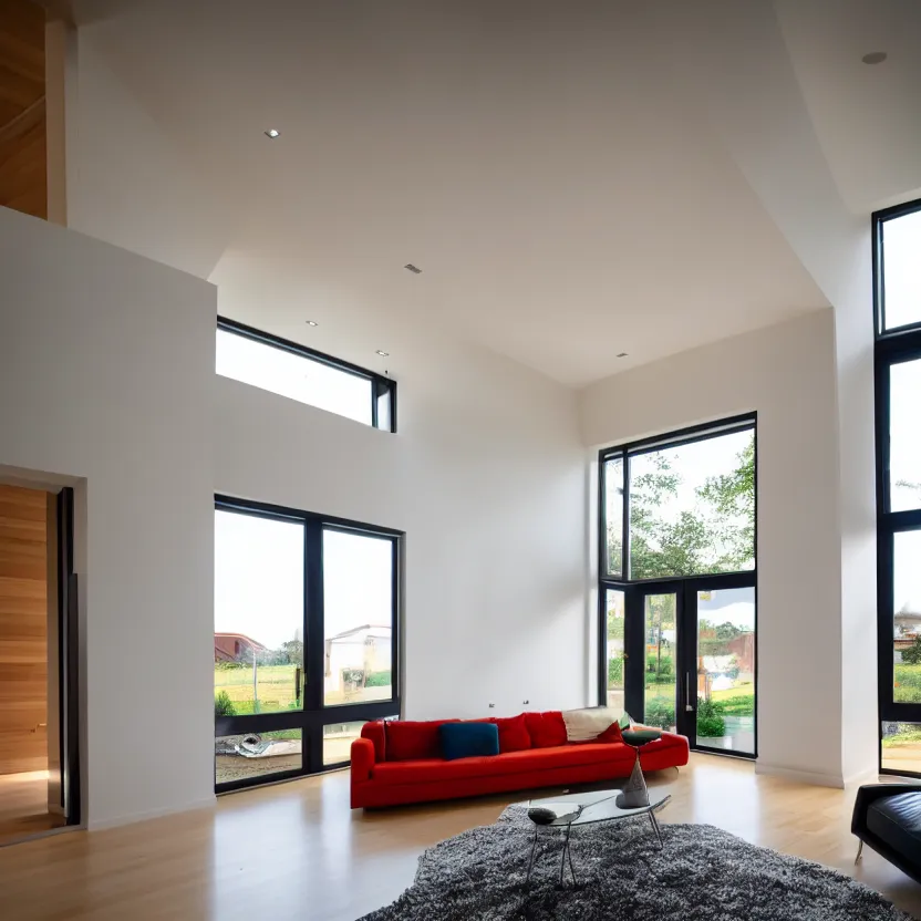 Image similar to Interior photograph of a bright modern house, 8k, ultra HD