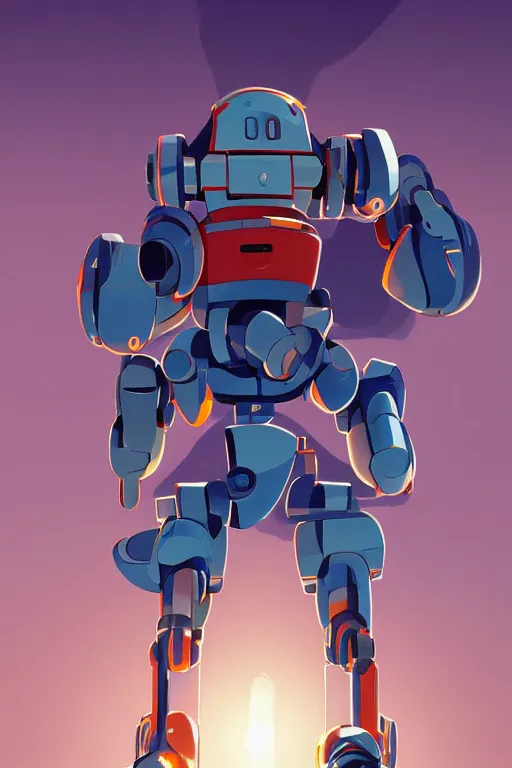 Image similar to metabots medabots medarotto medarot robot minimalist comics, behance hd by jesper ejsing, by rhads, makoto shinkai and lois van baarle, ilya kuvshinov, rossdraws global illumination ray tracing hdr radiating a glowing aura