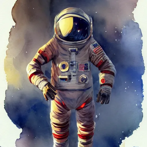 Prompt: game asset of sketches watercolor of a boy astronaut by Stanley Artgerm Lau, WLOP, Rossdraws, James Jean, Andrei Riabovitchev, Marc Simonetti, and Sakimichan, tranding on artstation , assets