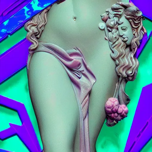 Image similar to vaporwave aphrodite