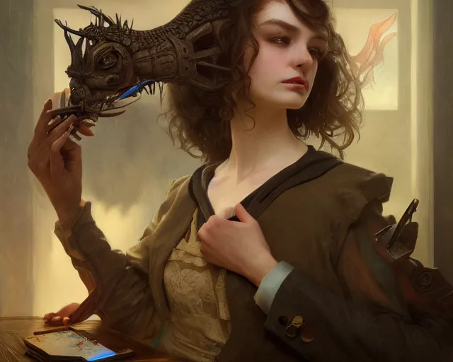 Image similar to photography of jamie baldridge, deep focus, d & d and mtg, fantasy, intricate, elegant, highly detailed, digital painting, artstation, concept art, matte, sharp focus, illustration, hearthstone, art by artgerm and greg rutkowski and alphonse mucha