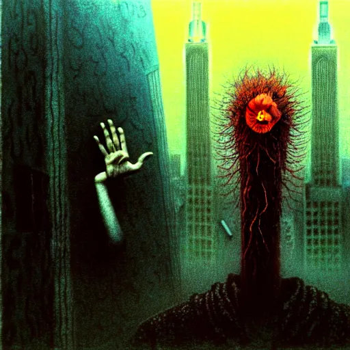 Image similar to 9 / 1 1 terror attack by otto dix, junji ito, hr ginger, jan svankmeyer, beksinski, claymation, hyperrealistic, aesthetic, masterpiece