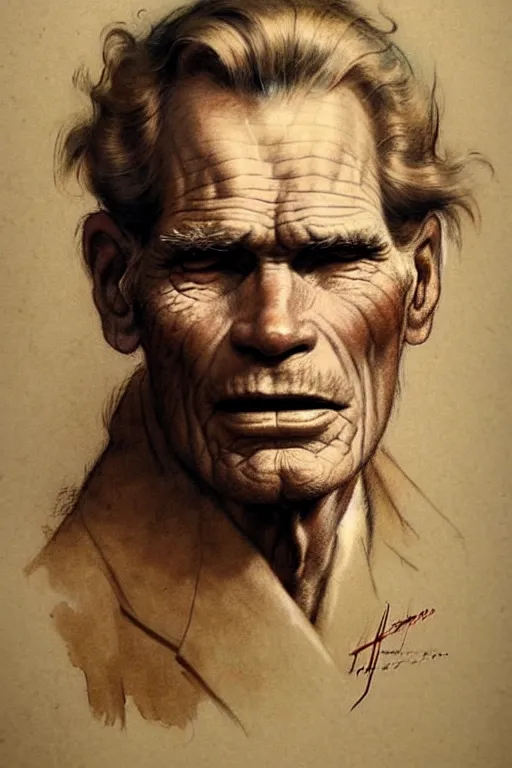 Prompt: (((((1950s charlton heston moses . muted colors.))))) by Jean-Baptiste Monge !!!!!!!!!!!!!!!!!!!!!!!!!!!