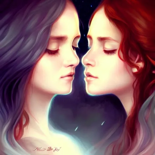 Image similar to love is patient love is kind ; thematic art by charlie bowater