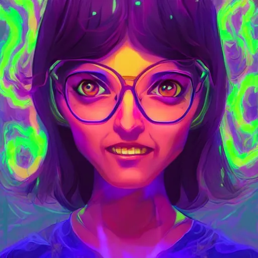 Image similar to skill magic geek inside matrix deepdream radiating a glowing aura stuff loot legends stylized digital illustration video game icon artstation lois van baarle, ilya kuvshinov, rossdraws,