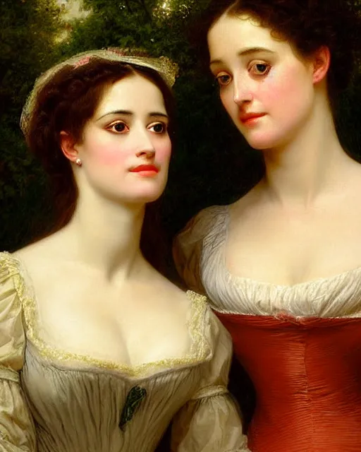 Image similar to portrait en buste of eva green vesper lynd vannessa ives by Hughes Merle, by Pierre Auguste Cot, perfectly detailed eyes, realistic fabric, abundant detail