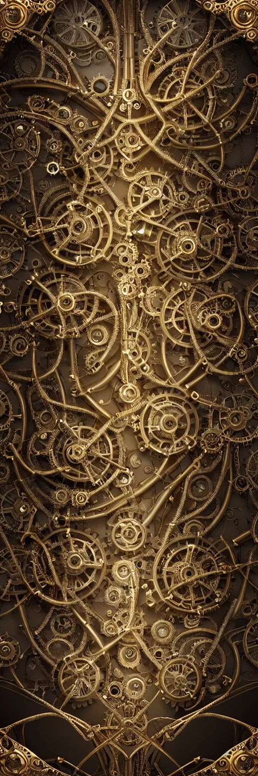 Image similar to seamless pattern of steampunk cybernetic biomechanical matahari, 3 d model, very coherent symmetrical artwork, unreal engine realistic render, 8 k, micro detail, gold white plastic and steel intricate, elegant, highly detailed, digital painting, artstation, smooth, sharp focus, illustration, artgerm, tomasz alen kopera, wlop