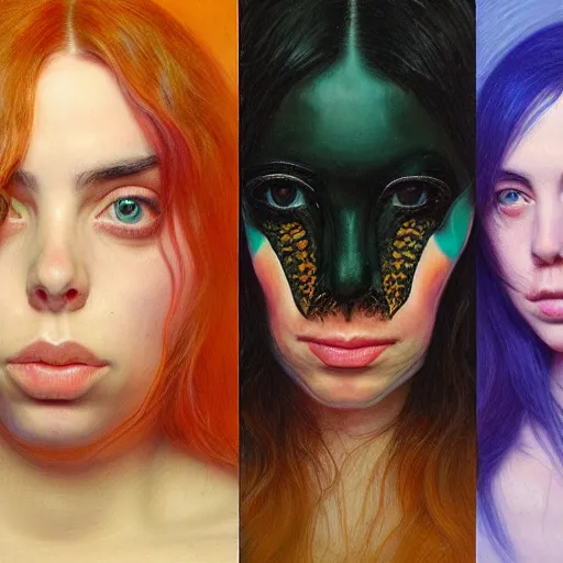 Image similar to Billie Eilish, by Mark Brooks, by Donato Giancola, by Victor Nizovtsev, by Gabriel Dawe, by Vanessa Beecroft