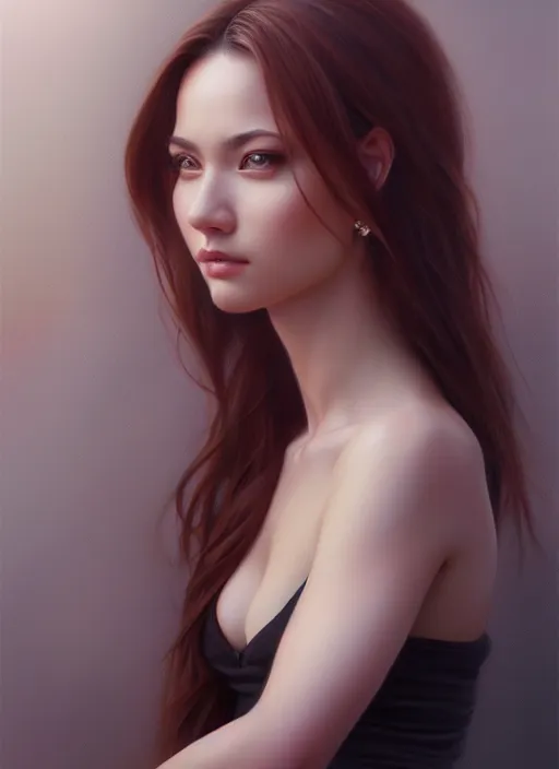 Image similar to photo of a gorgeous young woman in the style of stefan kostic, realistic, sharp focus, 8k high definition, insanely detailed, intricate, elegant, art by stanley lau and artgerm