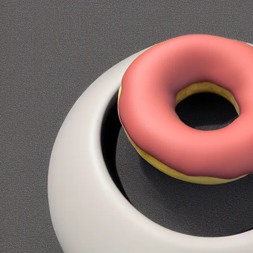 Image similar to 3d render of donut 4k