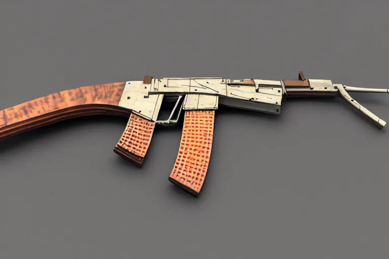 Image similar to high quality render of AK-47