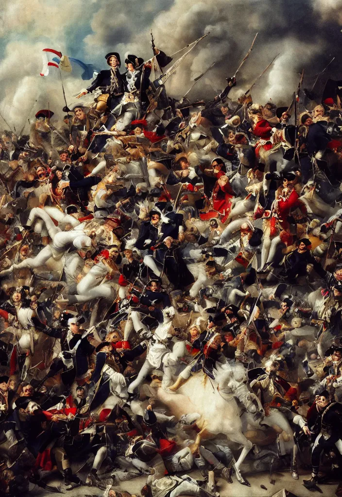 Image similar to portrait photograph fashion editorial french revolution storming of the Bastille. hyperrealistic. detailed. depth of field. high definition. 8k. photography.