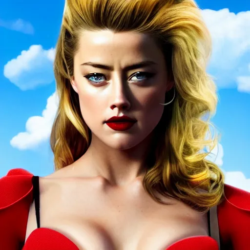 Image similar to amber heard as super mario, highly detailed, extremely high quality, hd, 4 k, 8 k, canon 3 0 0 mm, professional photographer, 4 0 mp, lifelike, top - rated, award winning, realistic, detailed lighting, detailed shadows, sharp, no blur, edited, corrected, trending