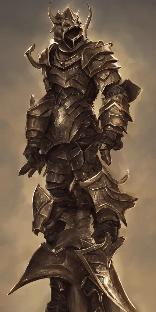 Image similar to A fierce and battle-hardened Dragonborn paladin, clad in shining armor, trending on artstation