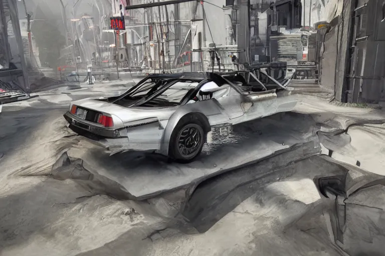 Image similar to delorean in half life alyx