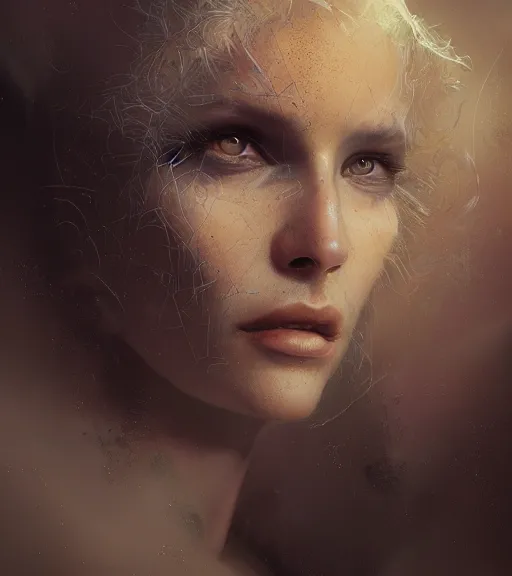 Image similar to portrait of mysterious unnatural presence, by pascal blanche, karol bak, craig mullins, steven belledin, james jean, rococo, digital painting, smooth, sharp focus, octane render, 8 k, hyper detailed.