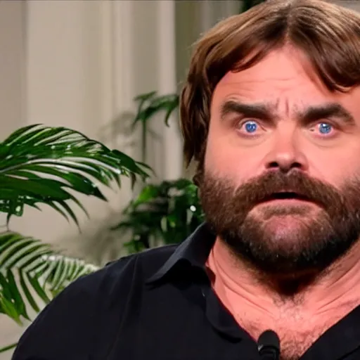 Image similar to jack black on between two ferns, zack galifinakis, found footage