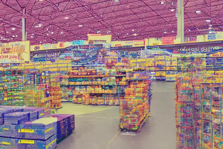 Prompt: magical costco, digital art