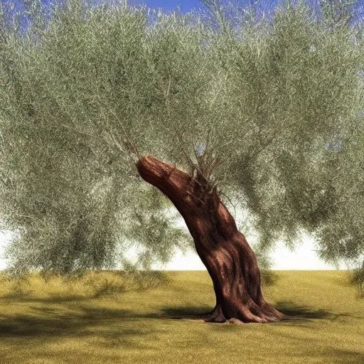 Prompt: an olive tree does a standup comedy routine, hyper realistic, 8k