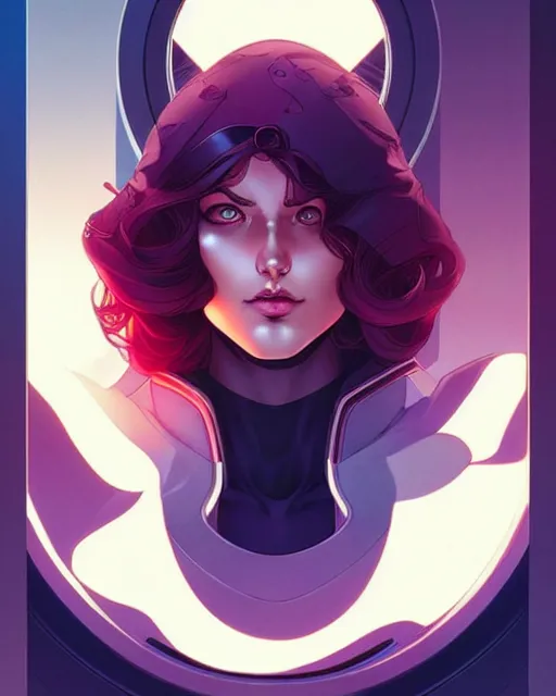 Image similar to artgerm, joshua middleton comic cover art, full body pretty female space pirate, symmetrical eyes, symmetrical face, long curly hair, beautiful, rim lighting, vivid colors