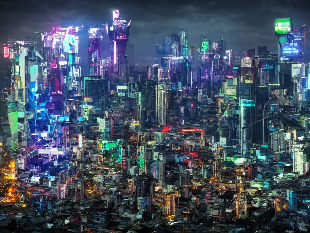 Image similar to cyberpunk manila