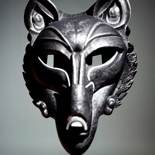 Image similar to mask of wolf - god, studio photo