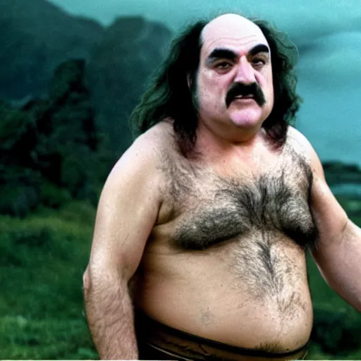 Image similar to danny de vito as zardoz