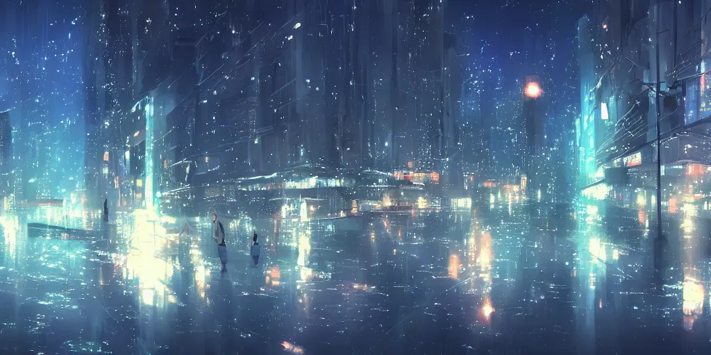Download Enjoy a peaceful evening and take a moment to appreciate the  gentle rain of Anime. | Wallpapers.com