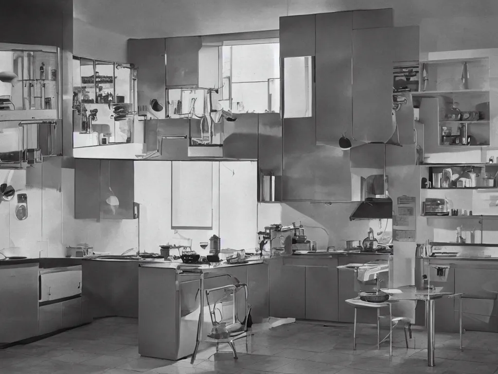 Image similar to 1 9 7 0 kitchen ultrarealistic photography