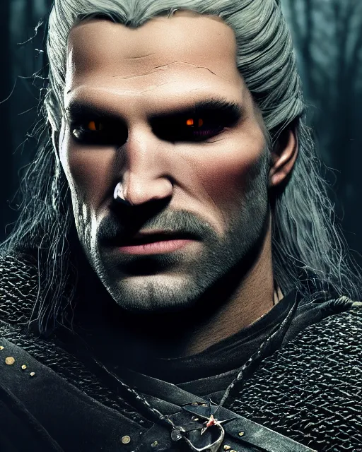 Image similar to portrait of the witcher, undead, shady, creepy, ultrarealistic, 8 k