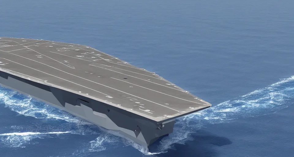 Image similar to an elaborate stealth aircraft carrier design, modern, detailed, 4k photo, stealth, sleek, obsidian, wow