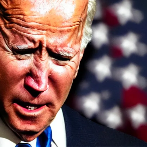 Image similar to a frustrated joe biden crying, stock photo,