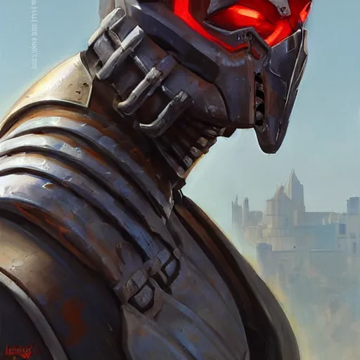 Image similar to greg manchess portrait painting of partially armored scorpion from mortal kombat as overwatch character, medium shot, asymmetrical, profile picture, organic painting, sunny day, matte painting, bold shapes, hard edges, street art, trending on artstation, by huang guangjian and gil elvgren and sachin teng