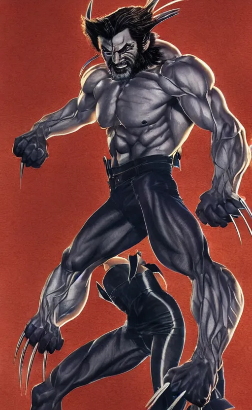 Image similar to full body portrait of nick cave as wolverine, sumi - e lighting style, intricate linework, artstation, trending, highly detailed, smooth, focus, concept art by yoji shinkawa and glenn fabry, lee bermejo, gabriele dell'otto