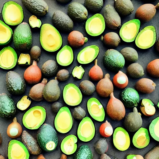 Image similar to a pool full of avocados