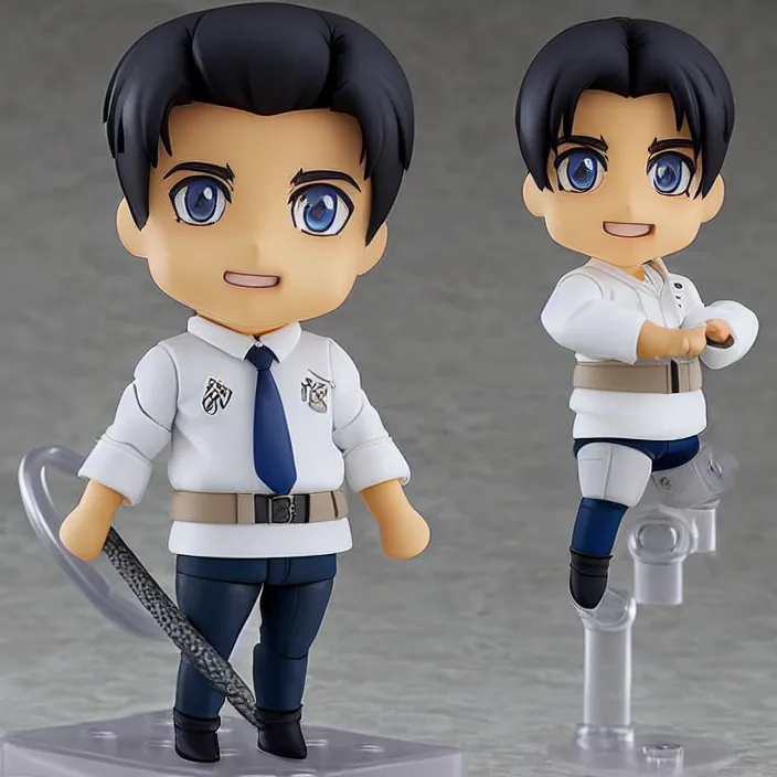 Prompt: joey tribbiani, an anime nendoroid of joey tribbiani, figurine, detailed product photo