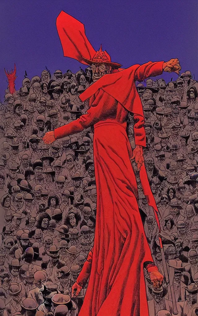 Image similar to the demonology of modern politics, by jean giraud