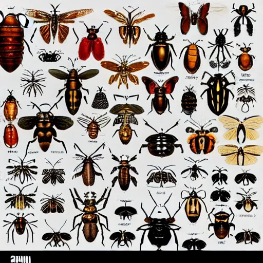 Different types deals of insects